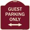 Signmission Guest Parking W/ Bidirectional Arrow Heavy-Gauge Aluminum Sign, 18" x 18", BU-1818-23930 A-DES-BU-1818-23930 - alternate 1